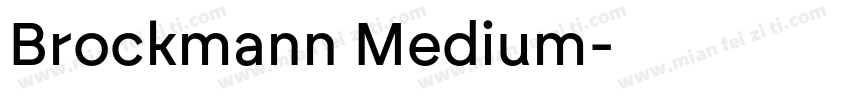 Brockmann Medium字体转换